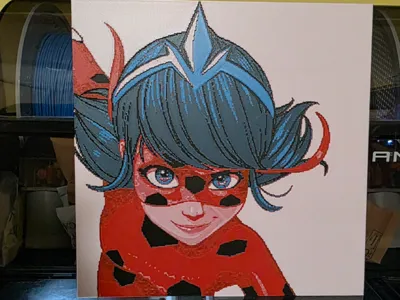 Ladybug hueforge 200x200 4 colori