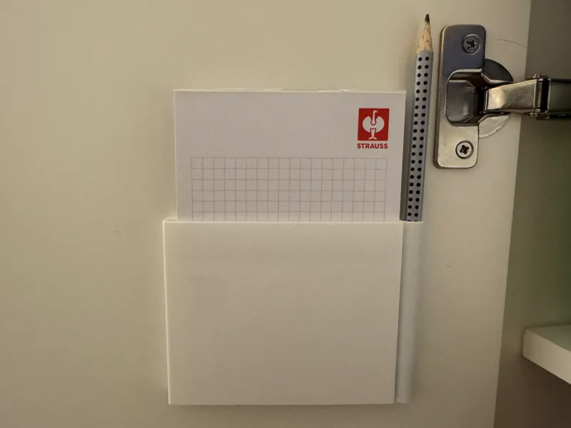 Notizblock- und Stiftehalter