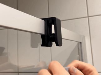 Auto towel hanger clip (pip)