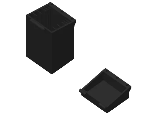 Caja para organizar vidrios de soldadura