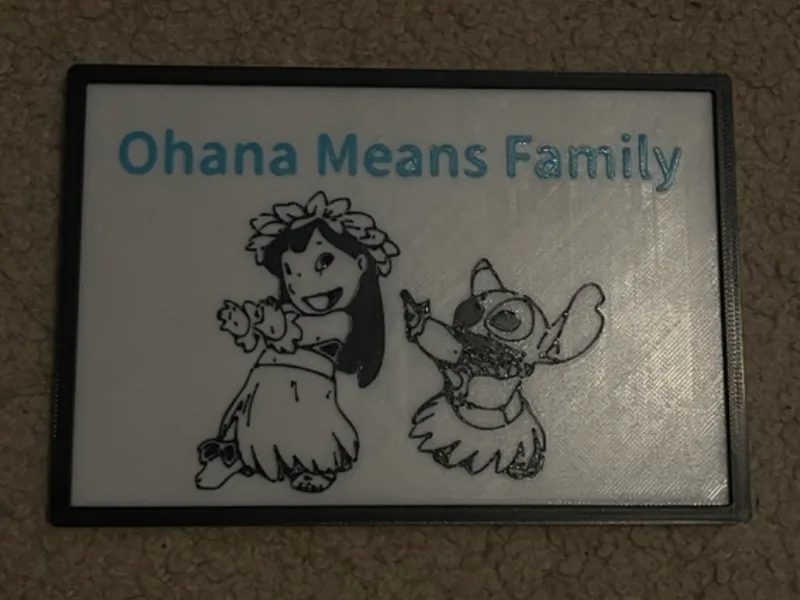 Lilo & Stitch - Ohana Means Family Sign