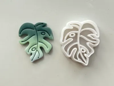Tropical Monstera Leaf Polymer Clay Cutters