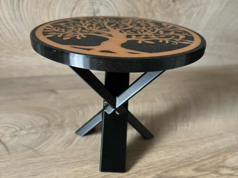 table guéridon arbre de vie