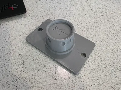 Moza wheel wall adapter - 2 hole vertical