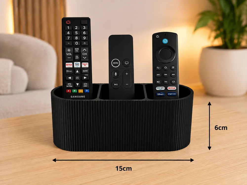 Organizador: Parametric Fluted Remote Control Organizer. Referencia del modelo original.