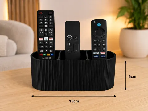 Organizador: Parametric Fluted Remote Control Organizer — referencia de MakerWorld