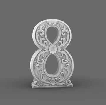 Estante o repisa: Goth Baroque Number 8 Floral Shelf & Home Decor — vista de referencia 4