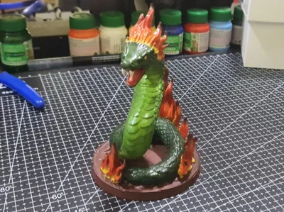 Boitata, Brazilian folklore, snake catching fire