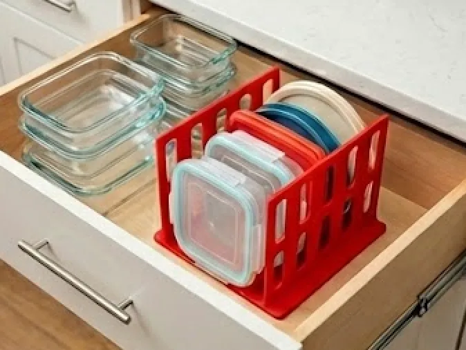 Plastic Lid Organizer for the Kitchen