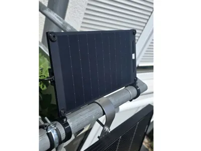 Pipe Holder for Re-Load 10W Solar Panel from Action