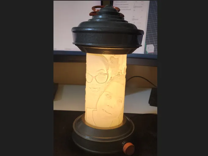 Lithophane Oil Lamp Lantern LED night light 