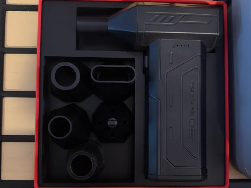 Gridfinity Bin for Air Duster + Nozzle Set