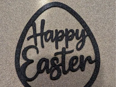 Happy Easter Egg Sign