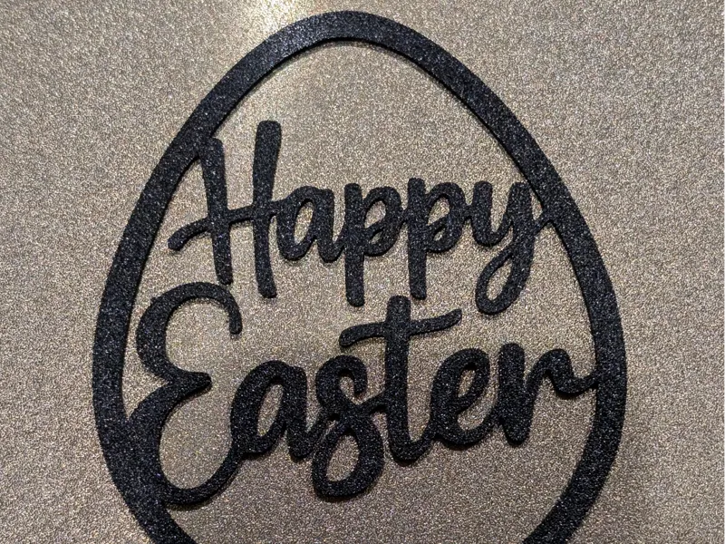 Happy Easter Egg Sign