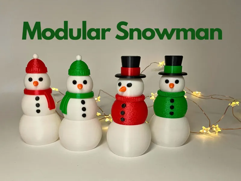 Modular Snowman Decoration