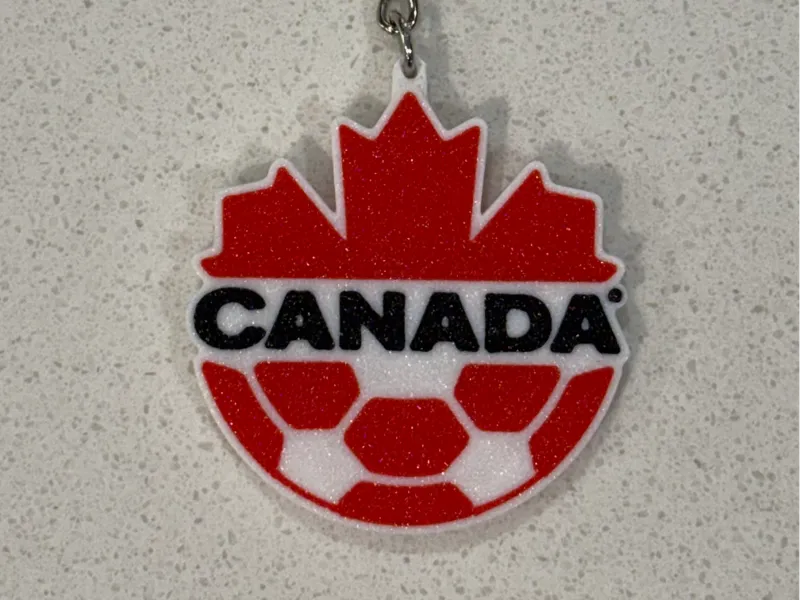 Team Canada Soccer Keychain