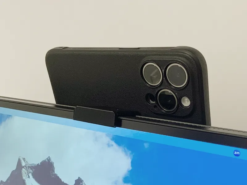 iPhone continuity camera mount Dell U3219Q Monitor