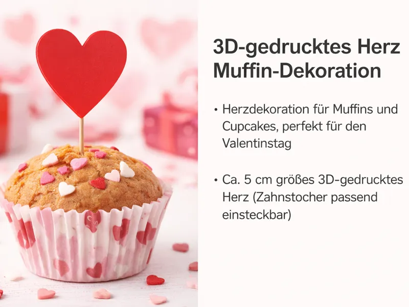 Valentinstag Herz mit Aussparung für Zahnstocher