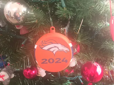 Denver Broncos Ornament-Press Fit