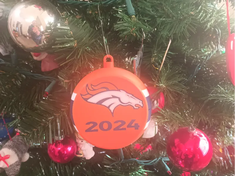 Denver Broncos Ornament-Press Fit