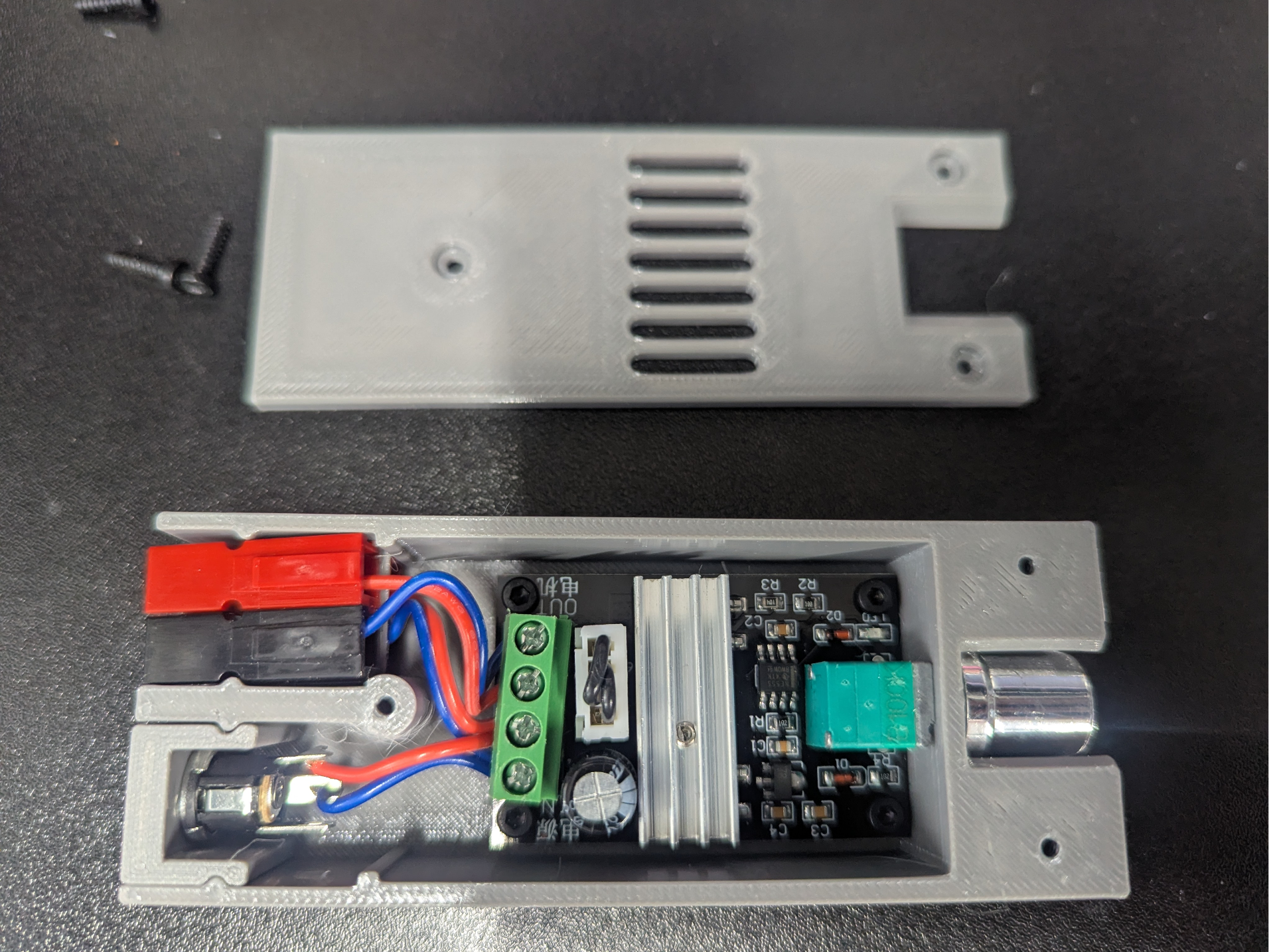 1203BB PWM Motor Driver Case (DC Barrel Powerpole)