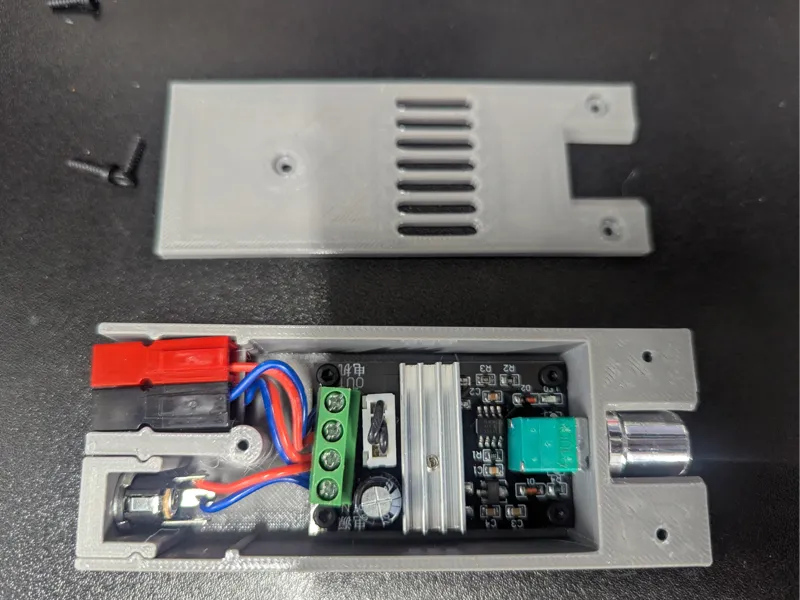 1203BB PWM Motor Driver Case (DC Barrel Powerpole)
