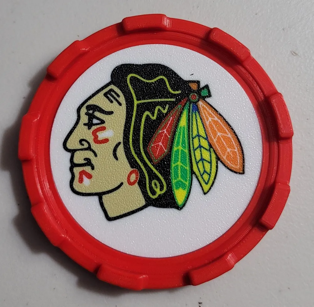 MASTER COASTER INSERT CHICAGO BLACKHAWKS by mercadogarzas MakerWorld