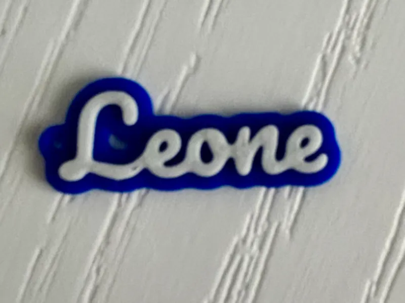 Leone - 3d printed name keychain personalized 