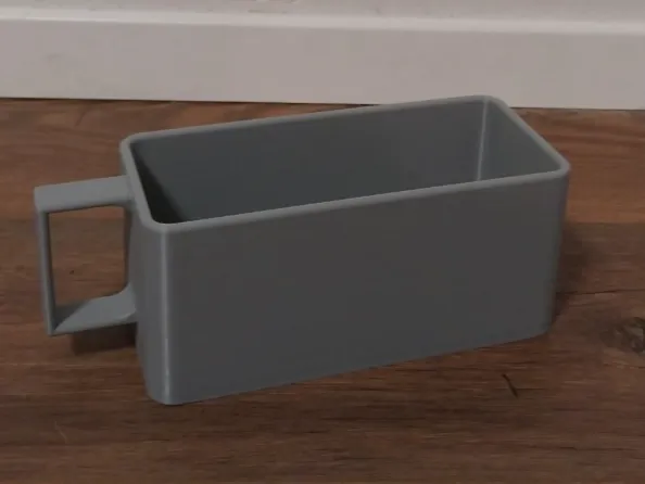 Long rectangular mug