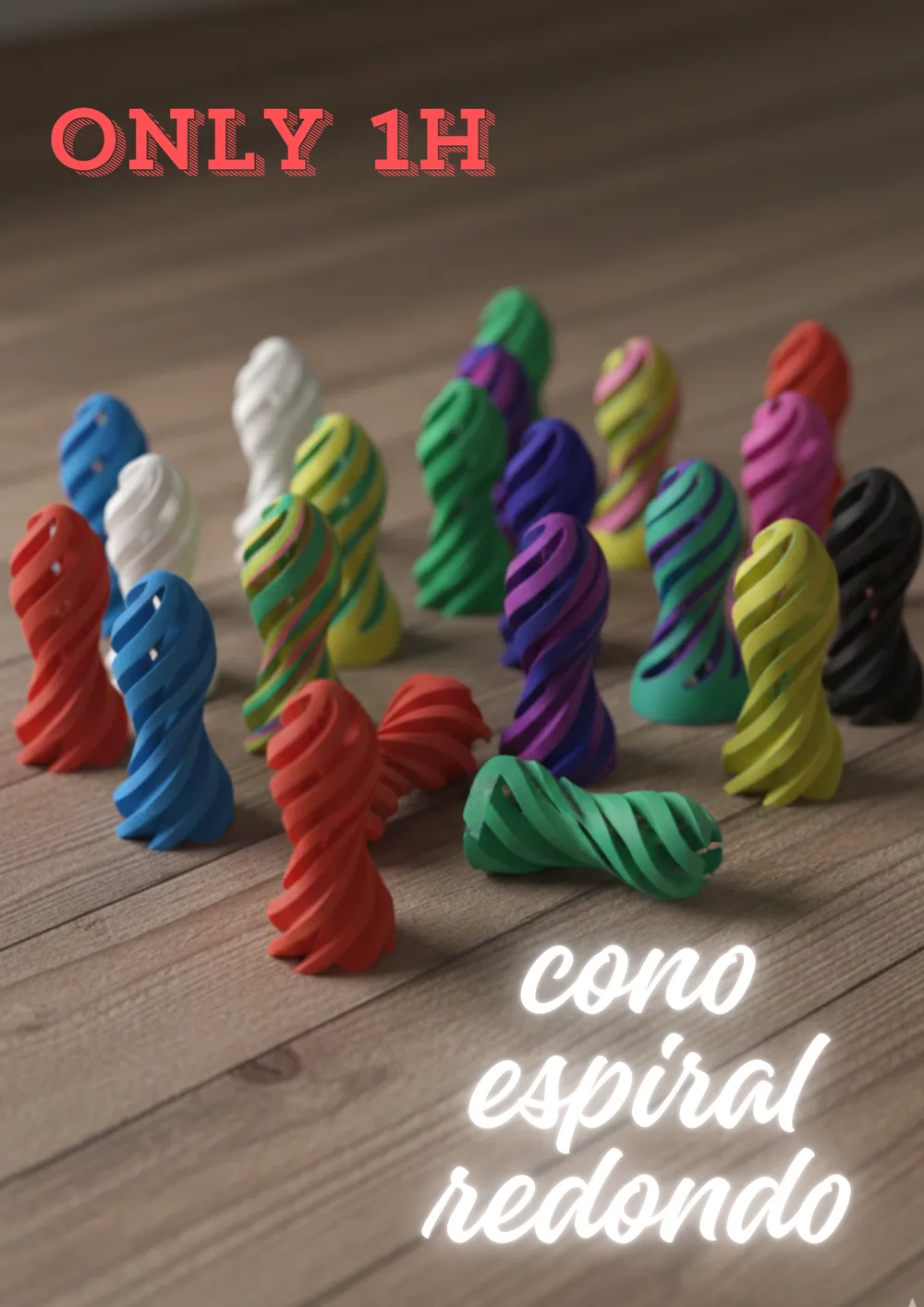 spiral cone fidget - Free 3D Print Model - MakerWorld