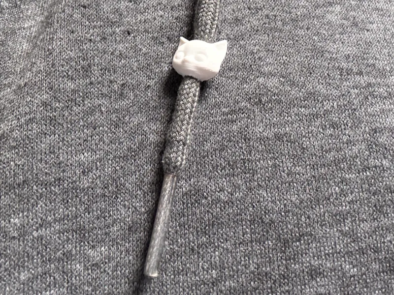 Katzenkopf Kordelperle, Schnürperle,Kordel Stopper