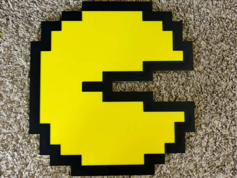 8bit  Pac Man Wall Art