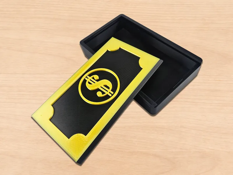 Cash Vault Sliding Lid Box