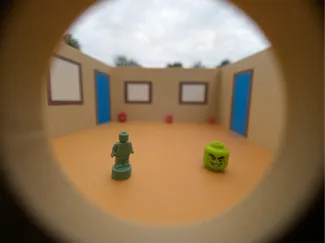 Ames Room - optical illusion