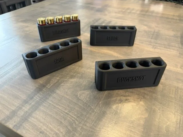 Magnetic Gun Cabinet 12ga Shotgun Shell Holder -V1