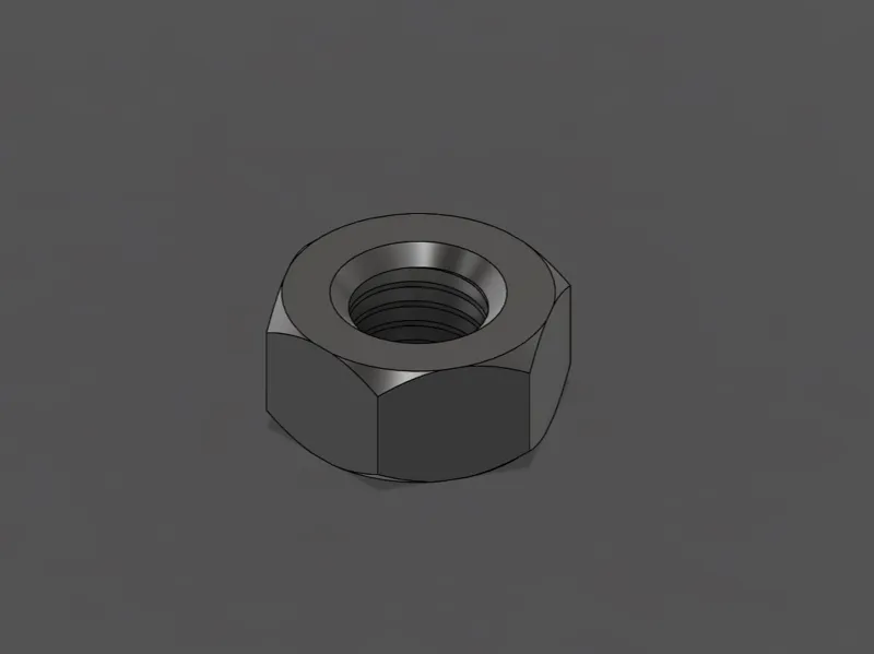 Nut M12 x 1.25 x 10mm
