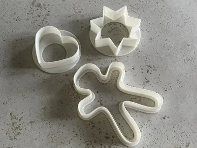 Simple, large cookie cutters