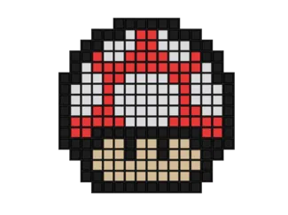 Mario Mushroom Pixel Puzzle