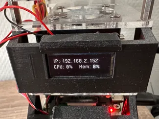 Raspberry Pi OLED-mount