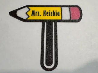 Pencil Bookmark W/Name