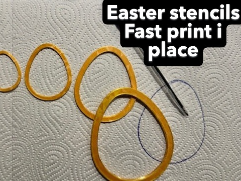 Easter egg stencils - Templates