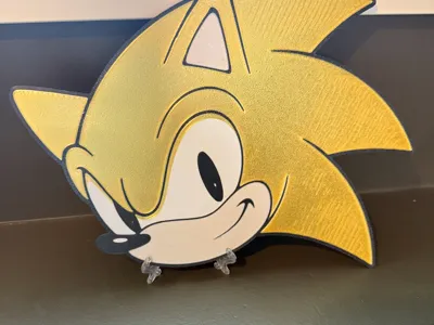 Gold Sonic Giant Head