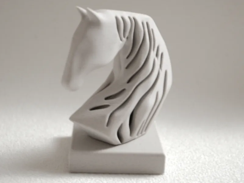 Parametric Sliced Horse Head Sculpture