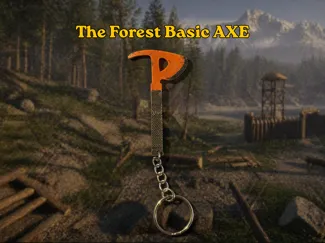 The Forest Basic AXE - Keychain