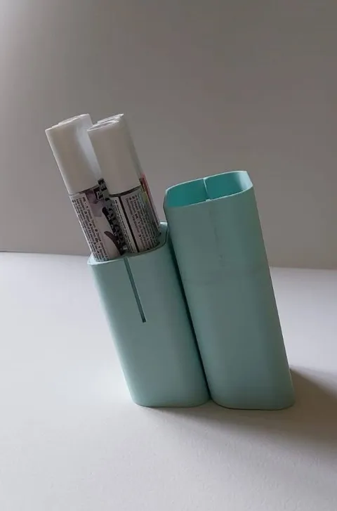 Transformable travel pen case to pen holder cup