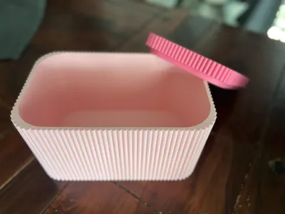 large sturdy box with lid