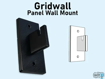 Gridwall Panel Wall Mount