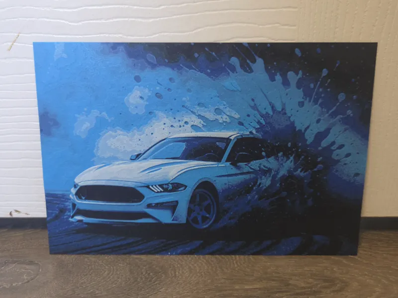Mustang splash effect- hueforge