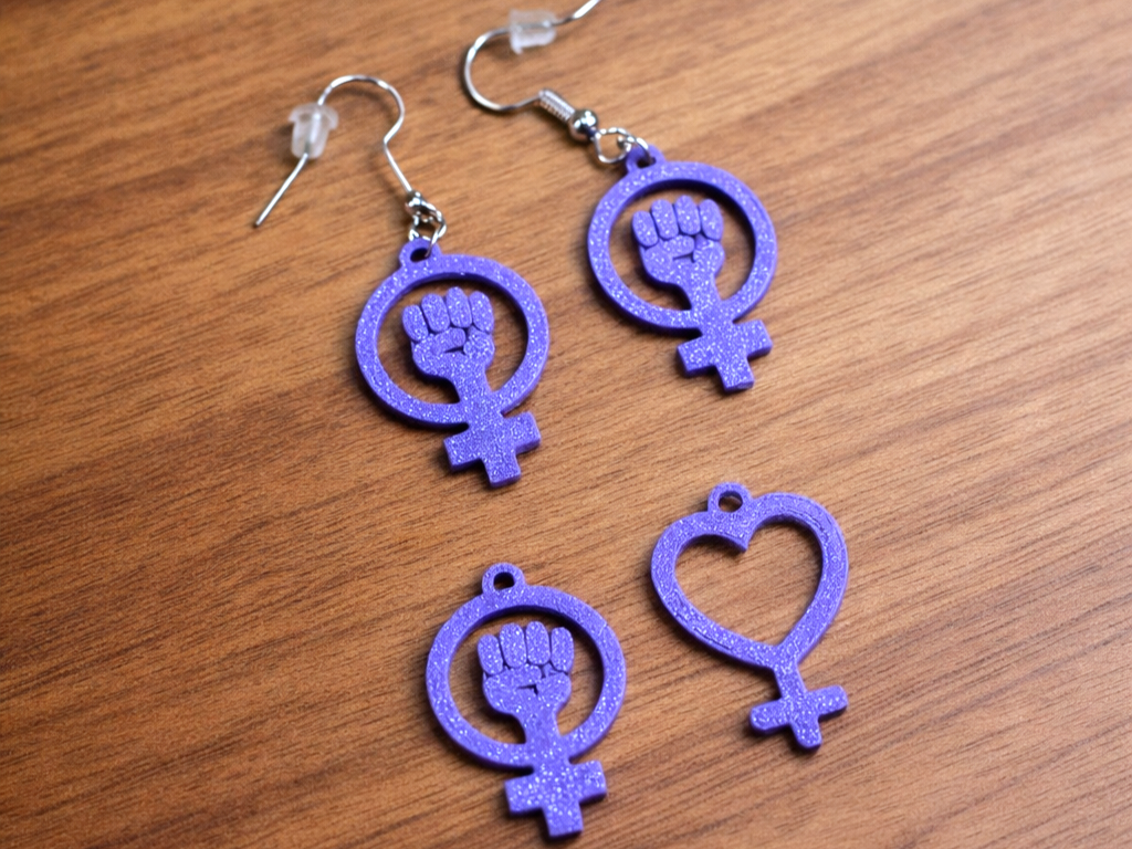 PENDIENTES 8 MARZO. Día Internacional de la Mujer 