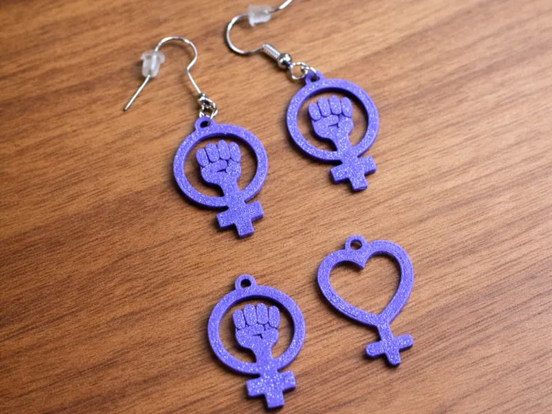 PENDIENTES 8 MARZO. Día Internacional de la Mujer 